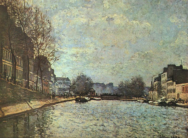 Alfred Sisley The St.Martin Canal France oil painting art